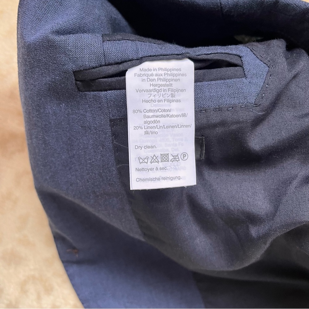 J.Crew Crewcuts Ludlow toddler cotton/linen blazer (navy, 2T) - Picture 8 of 8